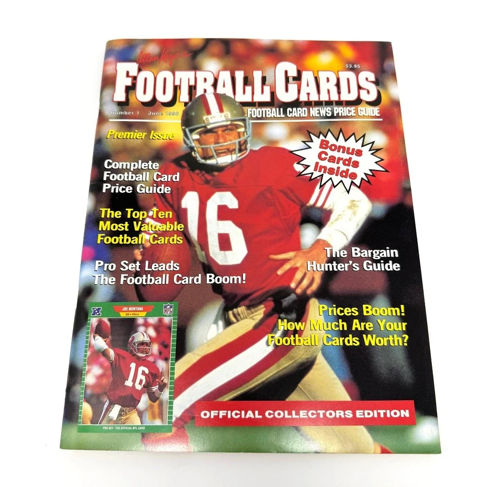 Joe Montana Magazine Newspaper Lot Football Cards Price Guide Premier Issue 1990
